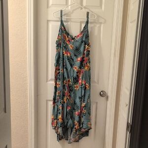 Torrid Hawaiian Summer Dress With Adjustable Straps